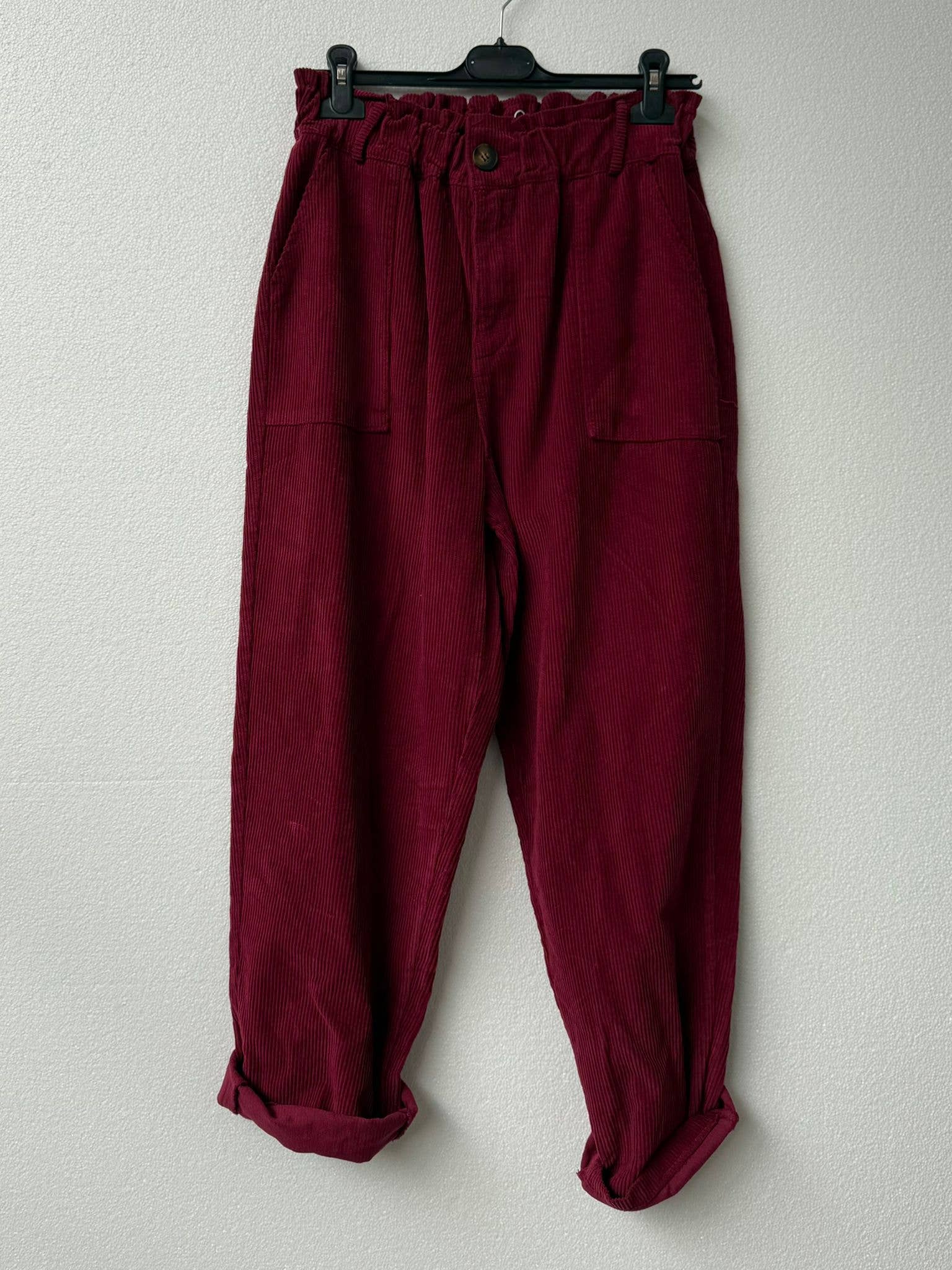 NOELINE – wholesale Byxor - Dam – Manchesterbyxor med knapp 3051325