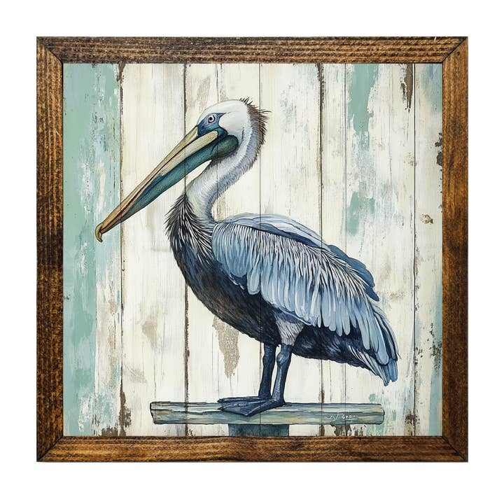 SERIE ARTÍSTICA TIMBERLAND - FONDO DE MADERA PELICANO para venta al por mayor de Jarmz Designs