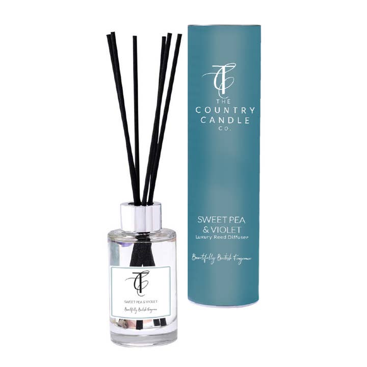 Pastelli-Pisello Dolce & Violetta Diffusore a Bastoncini 100ml per la vendita all'ingrosso da parte di The Country Candle Co.