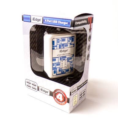 Caricatore USB a 4 porte iEdge per la vendita all'ingrosso da parte di Mid America
