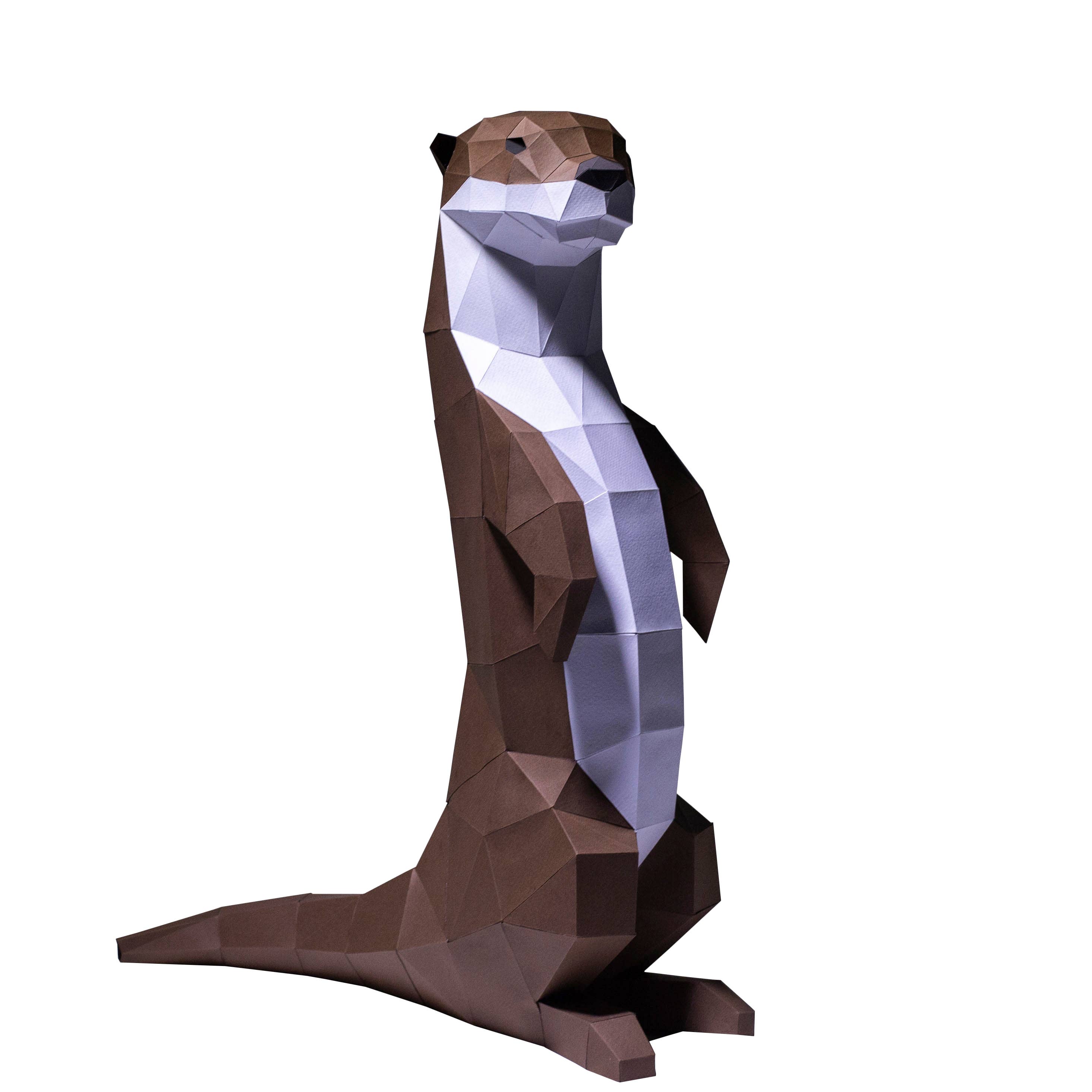 PAPERCRAFT WORLD - Wholesale DIY Craft Kit - Otter 3D PaperCraft Origami Model1