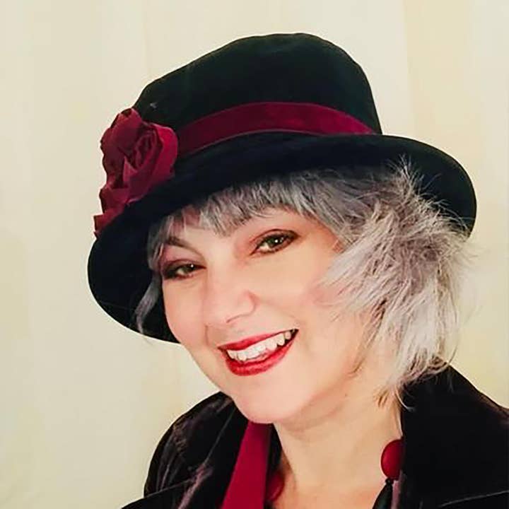 Peak & Brim Hats – Chapéu cloche - Mulher por atacado – Cloche Black Bordeaux Style 1920s Chapéu Outono & Inverno, Verity1