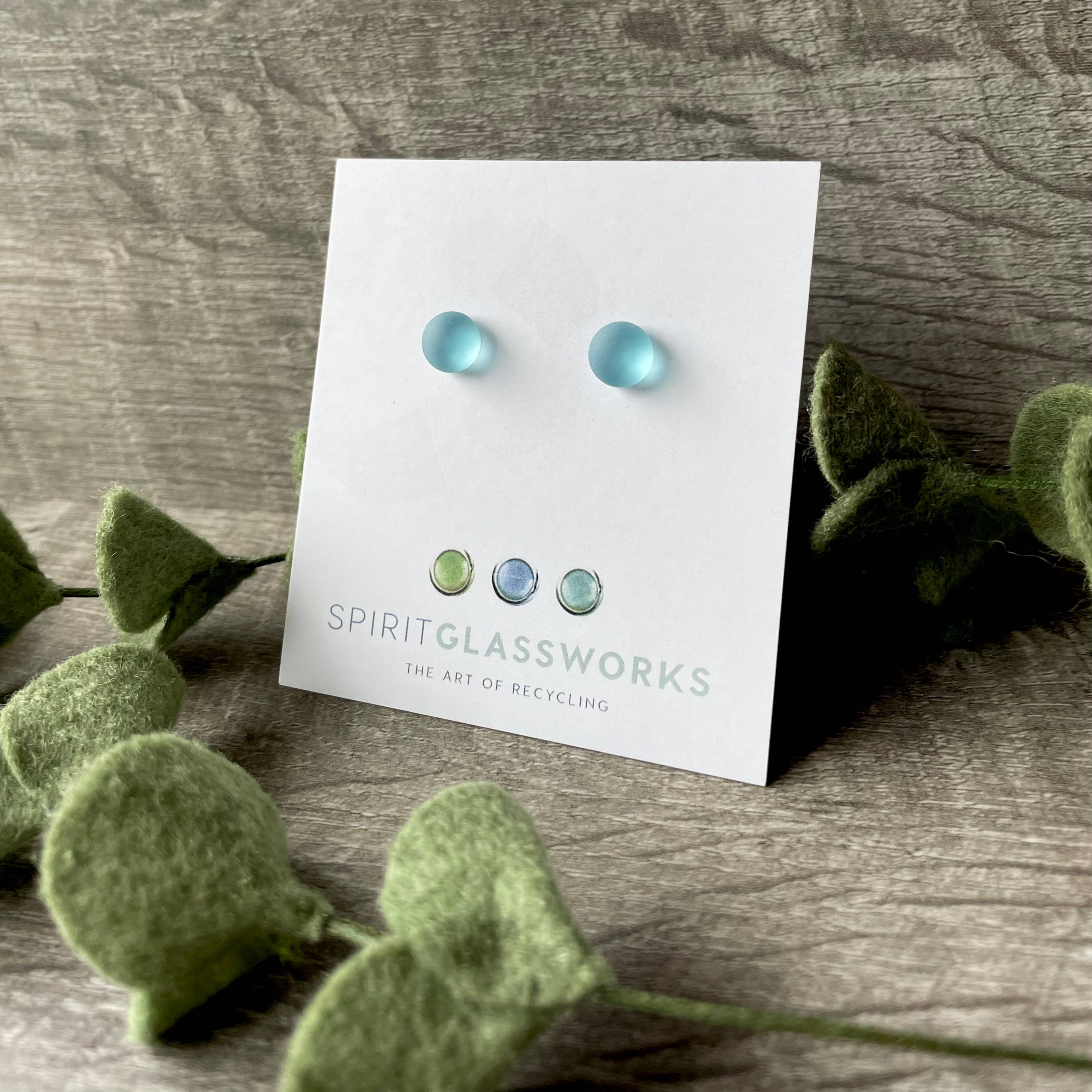 Spirit Glassworks - Wholesale Stud/Post Earrings - Recycled Glass Stud Earring1