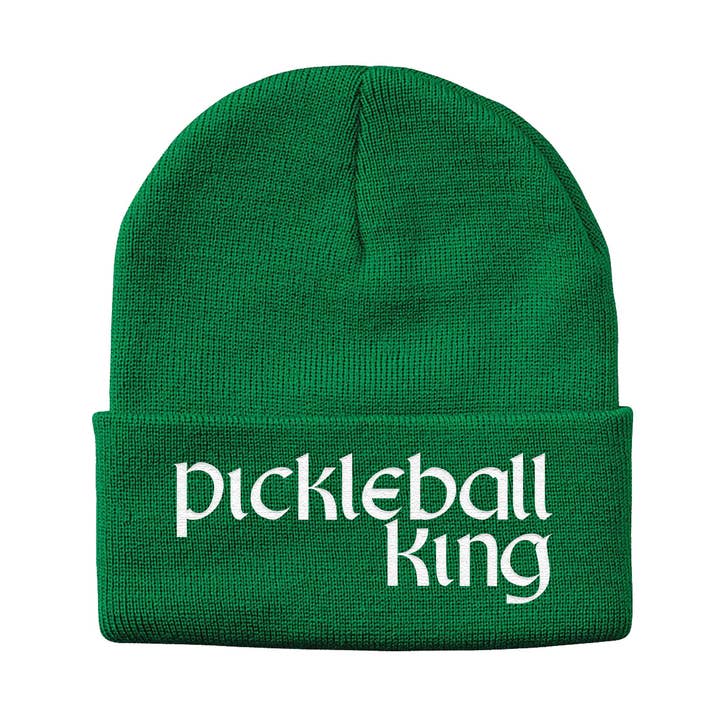 Pickleball King - Berretto invernale ricamato per la vendita all'ingrosso da parte di Calm Down Caren
