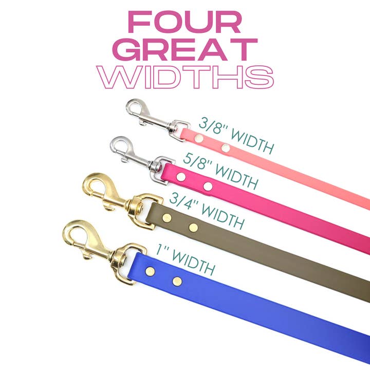 Mimi Green - Wholesale Pet Leash - Dog - Waterproof Biothane Small Dog or Toy Dog Leash – 3/8″ width