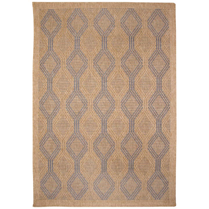 Tapis intérieur/extérieur Sahara Links bleu marine pour la vente par Liora Manne