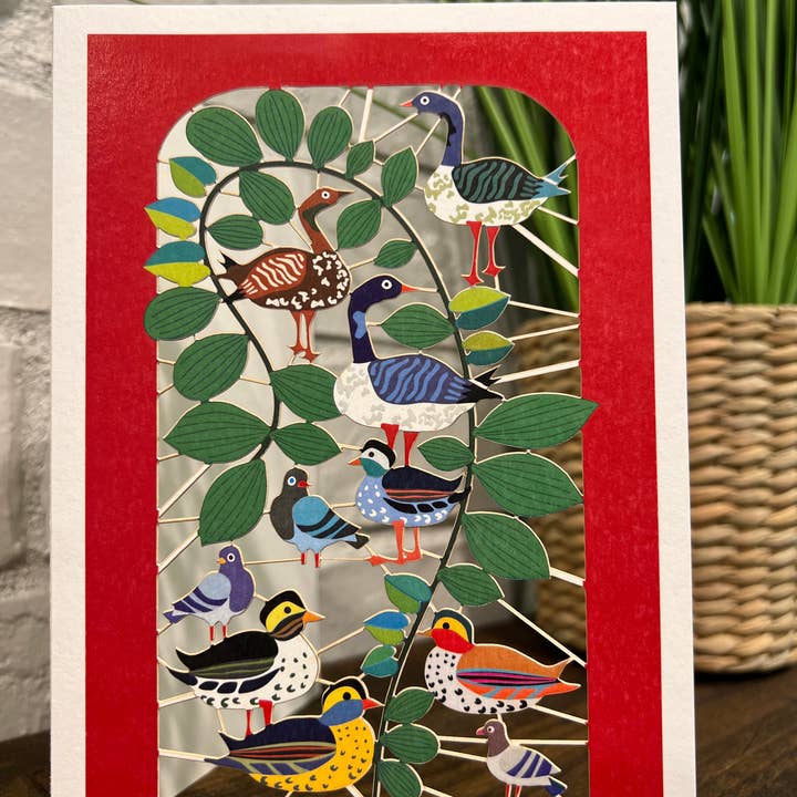 Shadywood Designs - Wholesale Everyday Greeting Card - Ducks walking laser cut card