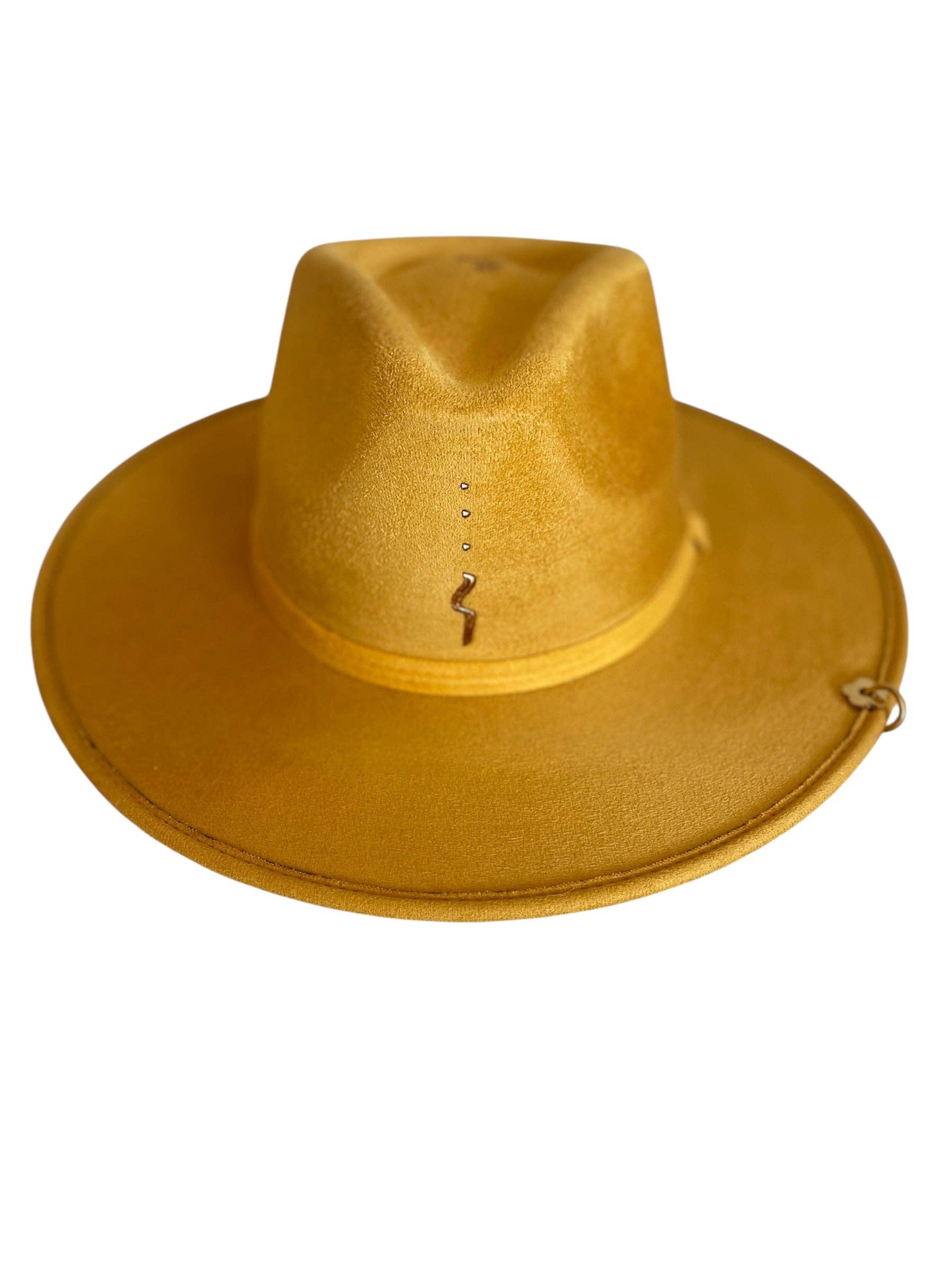 Margarita - Wholesale Fedora - Women's - Mustard Fedora Jewel Hat5