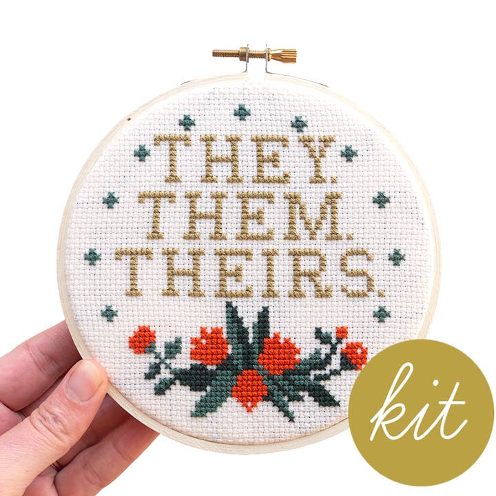 Pronouns (They. Them. Theirs.) Kit for wholesale by Junebug and Darlin