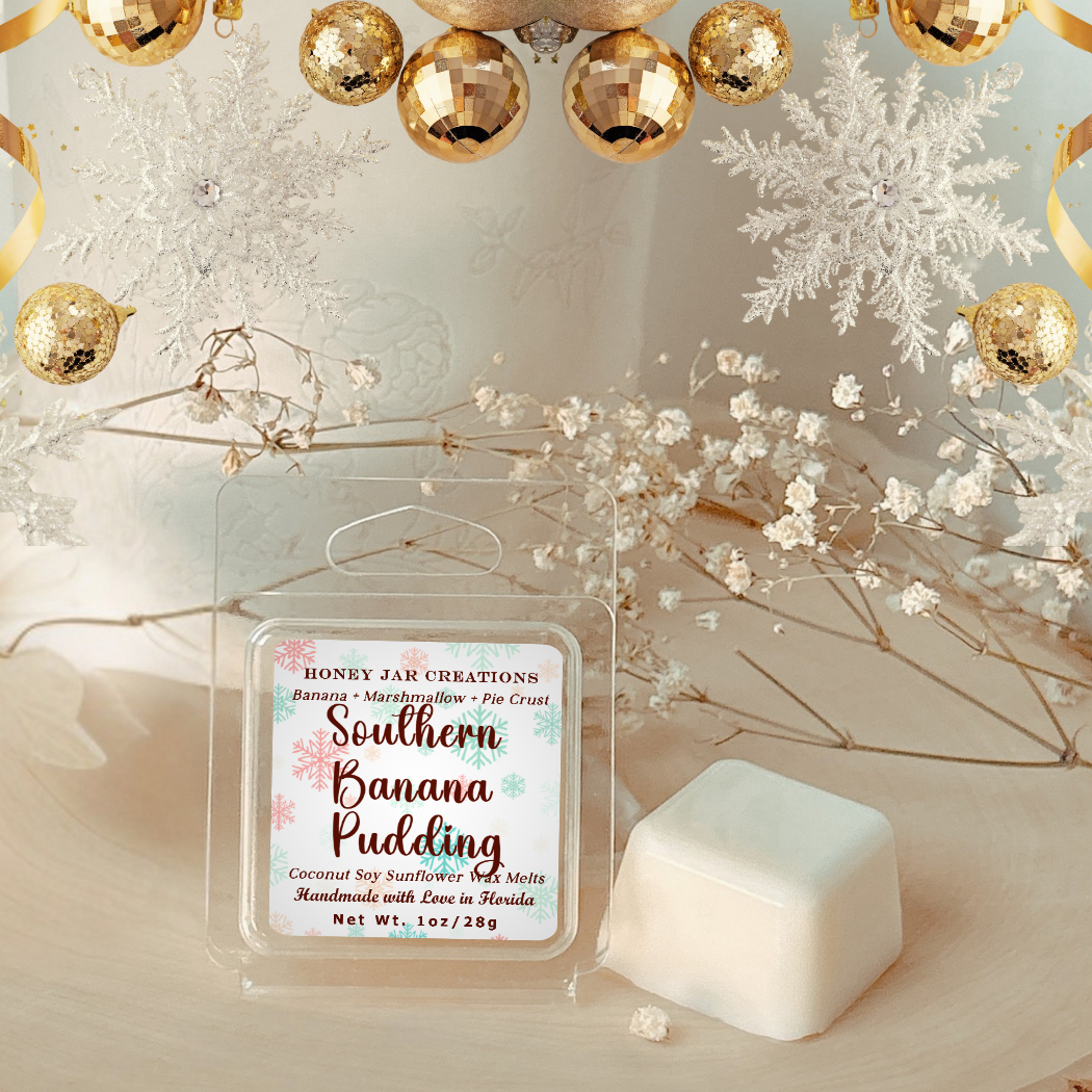 Honey Jar Creations - Wholesale Wax Melt - Southern Banana | Christmas-Inspired | Artisan Wax Melts0