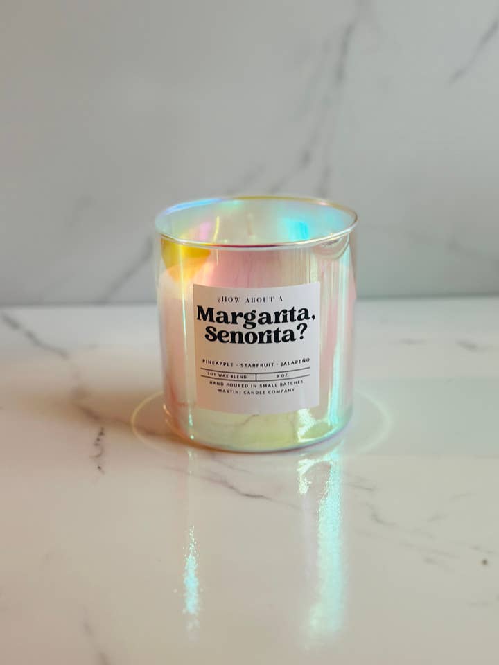 Bougie Margarita Prism 9 oz – Collection de cocktails d'été pour la vente par Martini Candle Co.