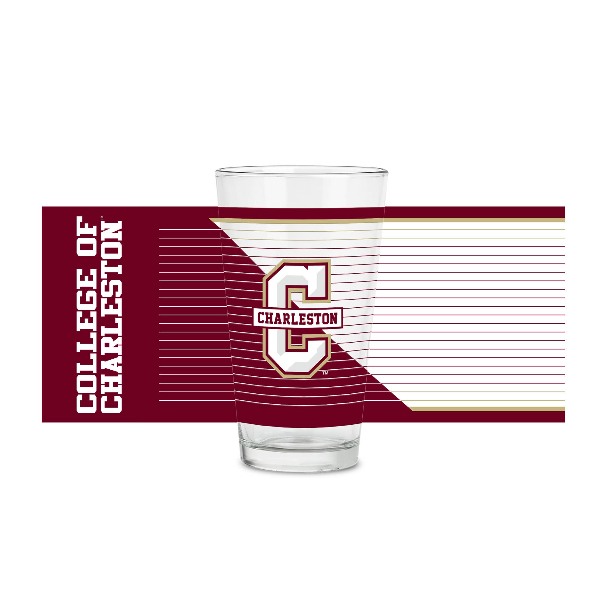 Rico Industries - Vente Verre/chope à bière - Verre à pinte de 16 oz NCAA Charleston Cougars4