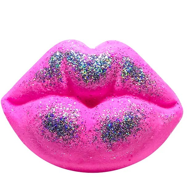 L.A. Suds – wholesale Bath bomb/fizz – Roxanne Glam Lips Bath Bomb - Fruit Punch Scent