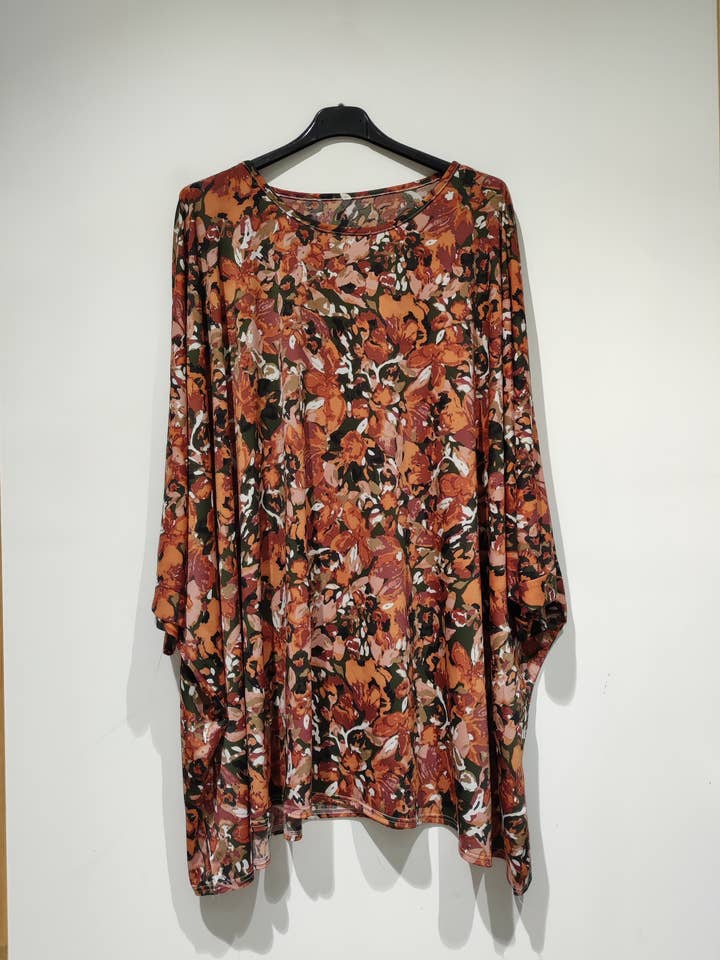 FRIDA GT brun tunika med båtringning för wholesale av Pomelo paris