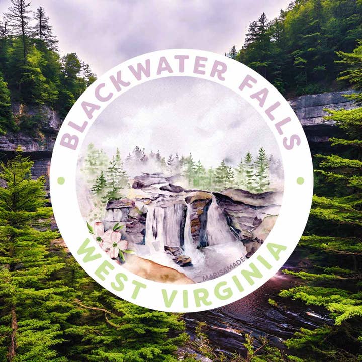 Blackwater Falls WV Sticker for wholesale by MARISAMADE