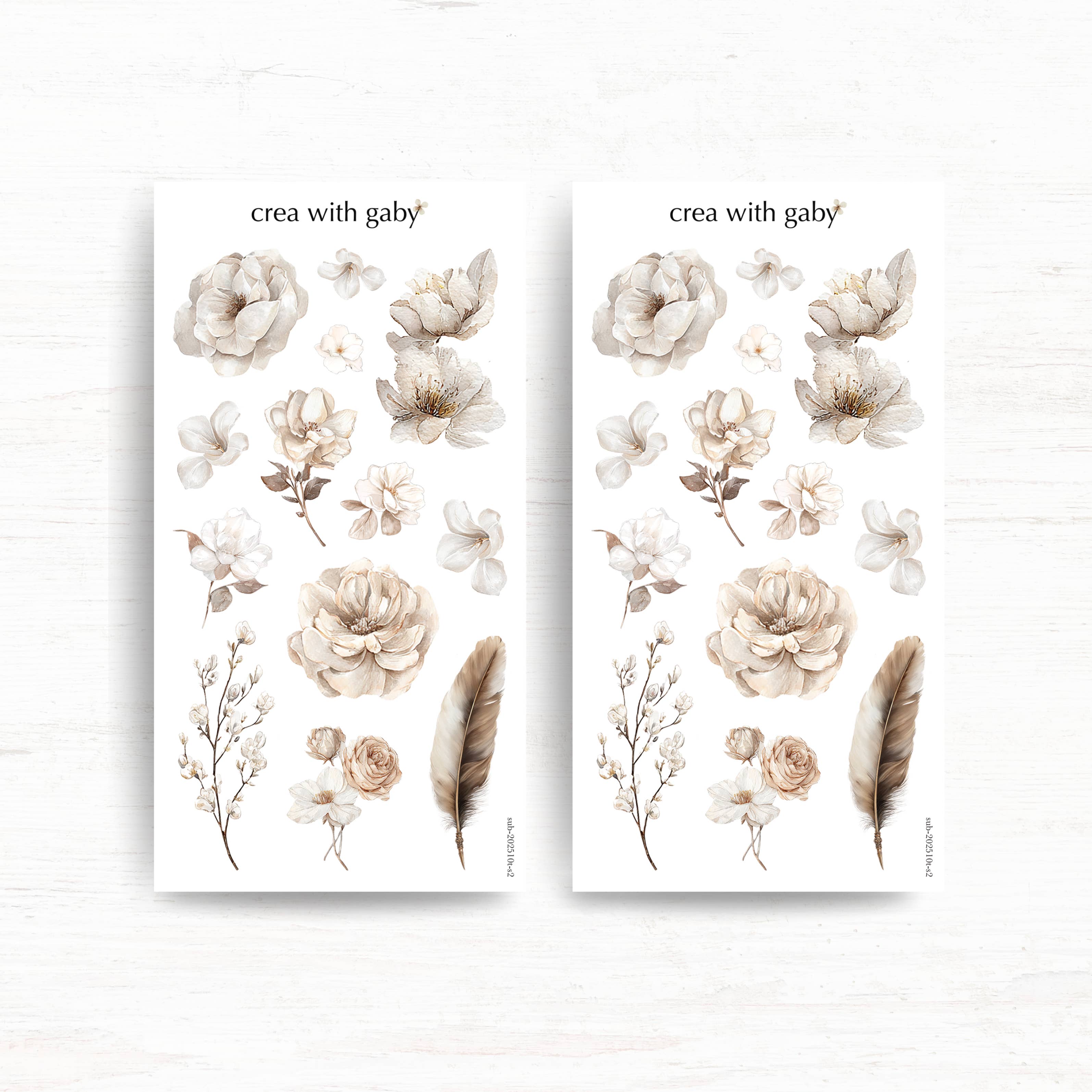 Crea with Gaby - Wholesale Sticker - Deco stickers: The Cosy Chapter (October 2025 sub kit)