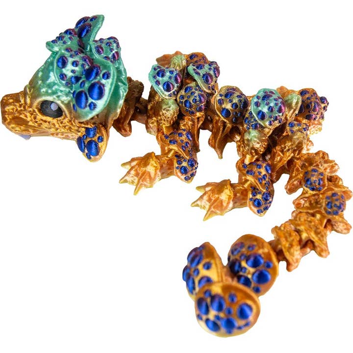 Kheops International - Wholesale Fidget Toy - Kids - 3D Printed Fidget Small Mushroom Dragon-Ast'd Colors5