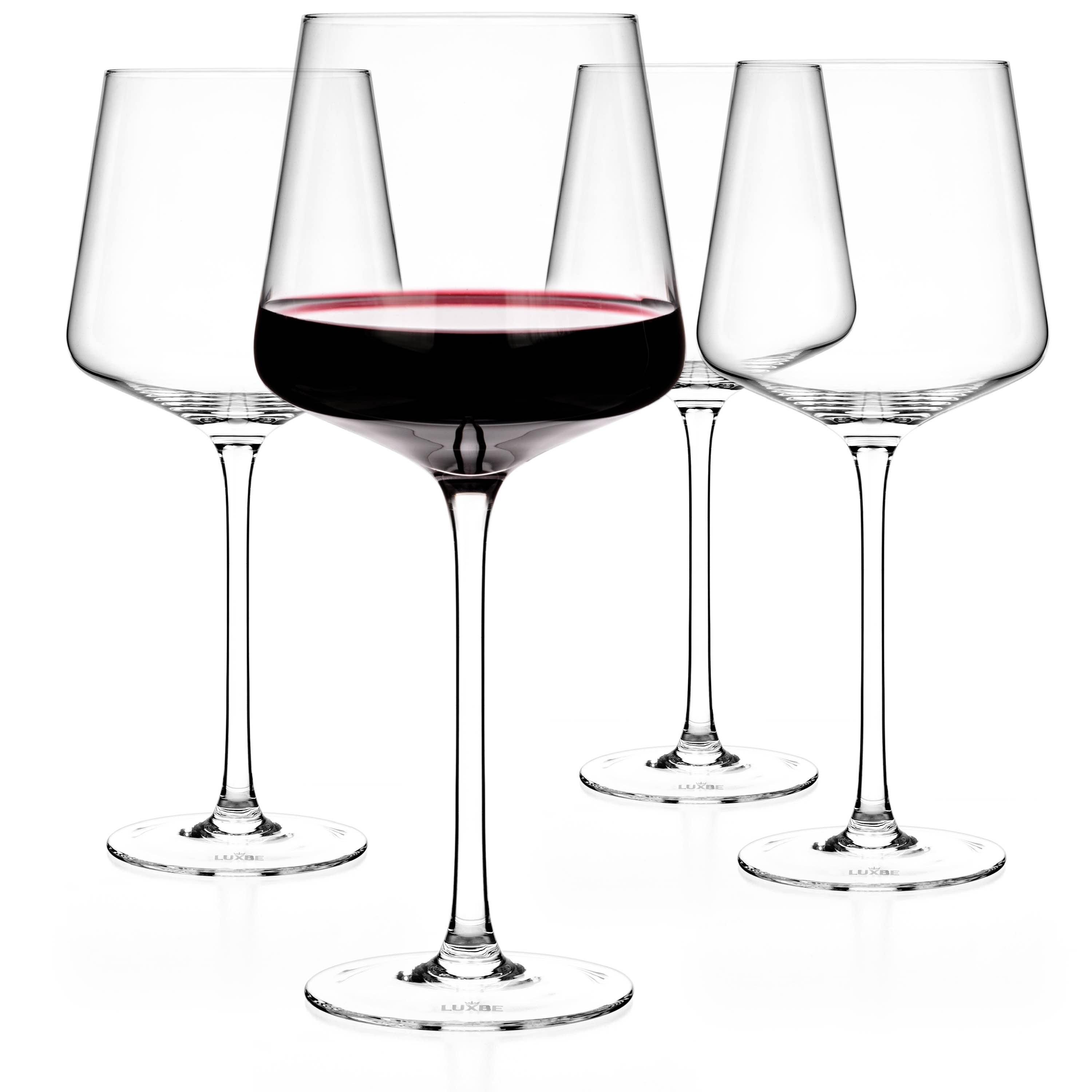TEALYRA / LUXBE - Wholesale Wine Glass - Luxbe - Red Wine Crystal Glasses Set of 4, 15.3 oz, Small1