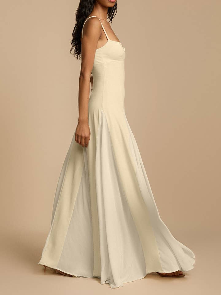 Aria Romance - Wholesale Gown - Women's - Contrast Panel Halter Bodycon Dress11