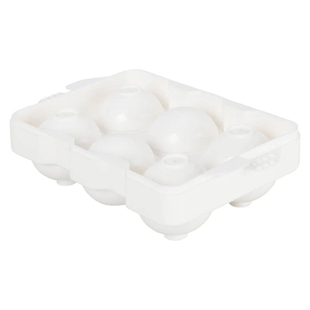 EcoQuality - Wholesale Ice Tray/Mold - ICCP-6W 6 compartments White Plastic Ice cube tray2