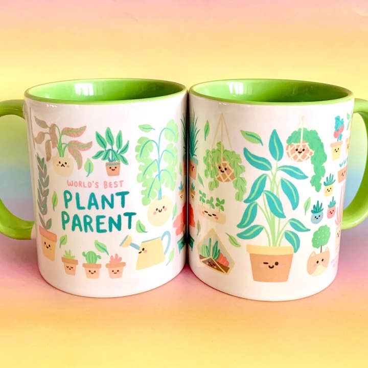 World's Best Plant Parent 11oz Mug for wholesale by Ellen Stubbings Illustration