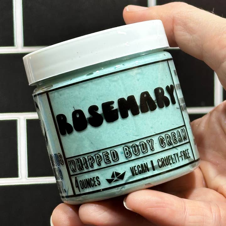 Rosemary Essential Oil | Whipped Body Cream (4 oz) for wholesale by Cosmically Misplaced