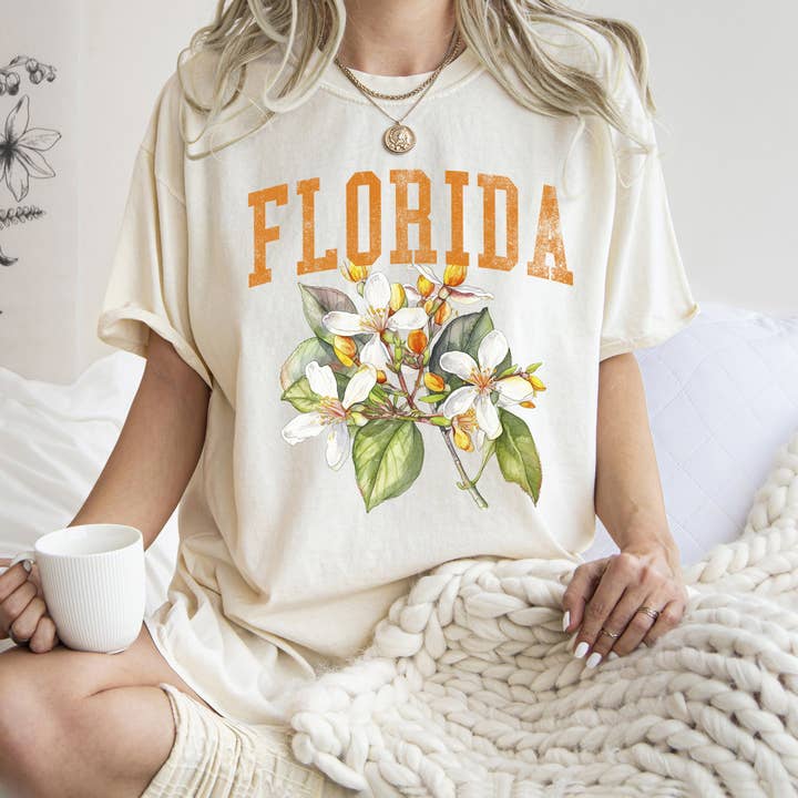 Florida State Flower T-shirt for wholesale by Refinery Number One LLC