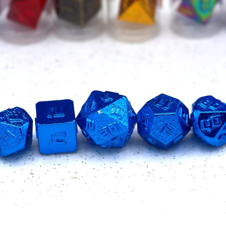 Hymgho Premium Dice - Wholesale Dice - 10MM Mini RPG Dice Set - Blue1