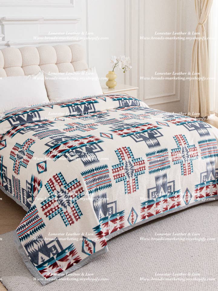 Mack White Crosses Super Plüschdecke für den Großhandel von Broads Market