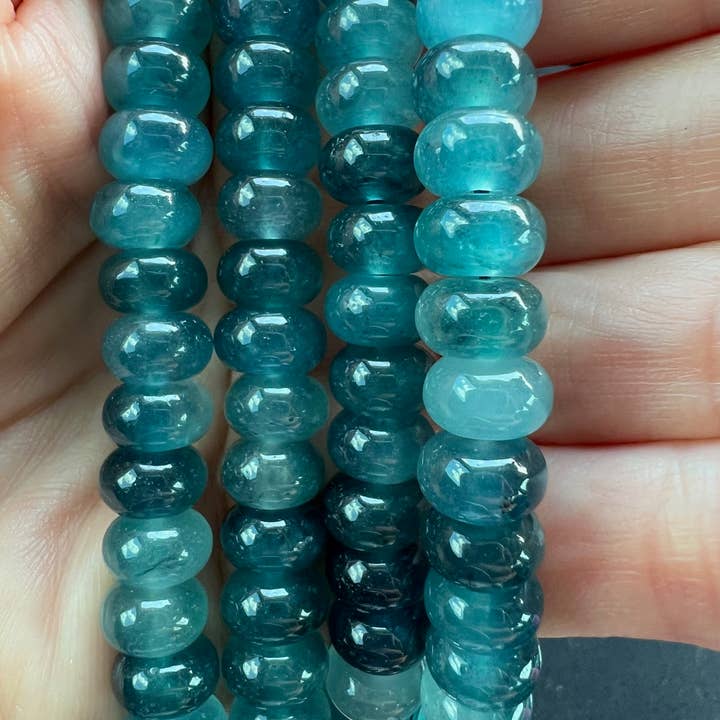 Sonya Renee Jewelry - Wholesale Beaded/Pearl Necklace - Lilly Gemstone Bead Necklace multi-color 8mm opals jade 97