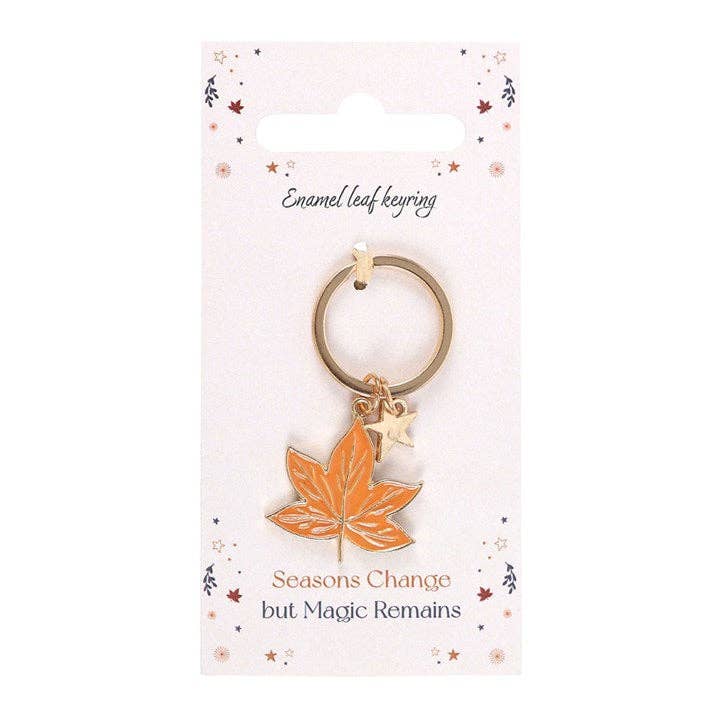 Something Different Wholesale – wholesale Keychain – Unisex – Autumn Magic Leaf Keyring1