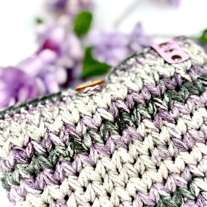 Cuddle Me Close Crochet - Wholesale Book Cover - Purple & Grey XL Book Sleeve4