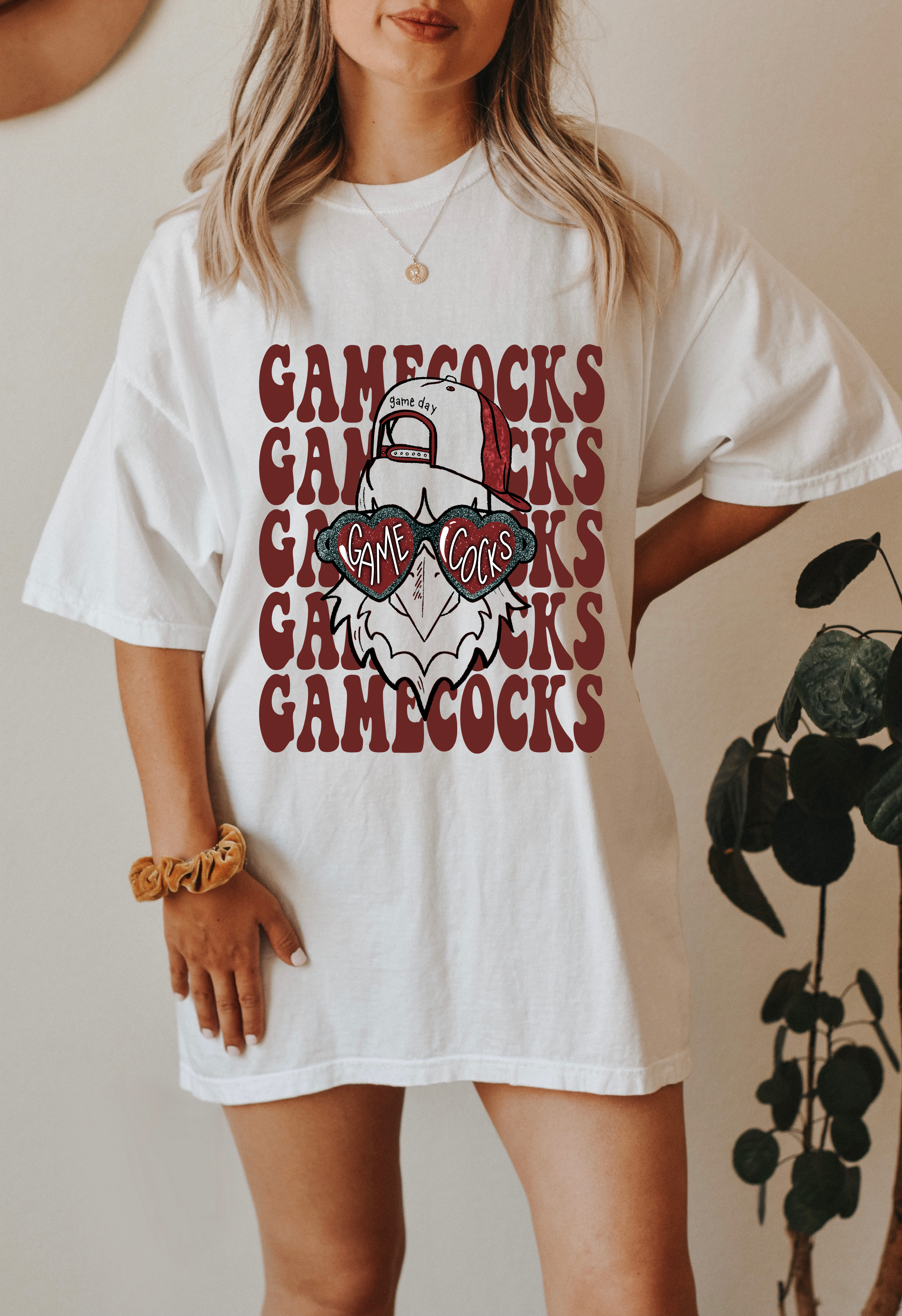 COTTON PRESS CO. – T-shirt estampada - Mulher por atacado – T-shirt do Dia do Jogo com Mascote Preppy7