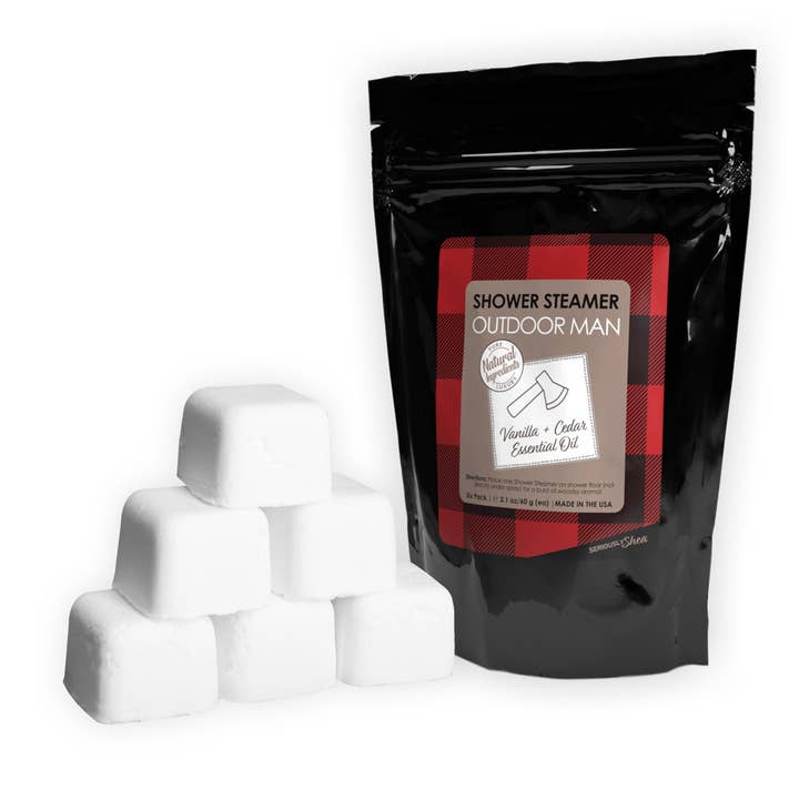 Seriously Shea - Wholesale Shower Steamer/Bomb - Men's Shower Steamer 6-pack | Outdoor Man