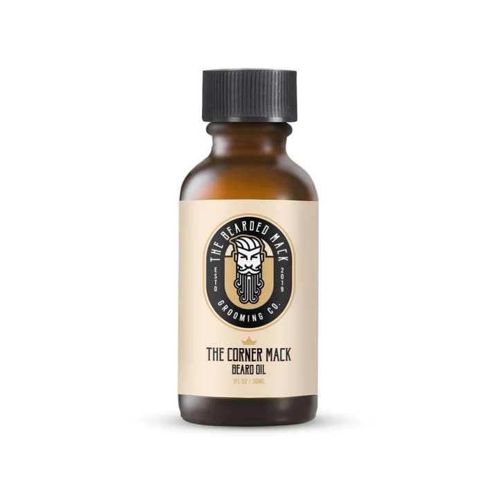The Corner Mack Beard Oil - Citrus Cologne for wholesale by The Bearded Mack Grooming Co