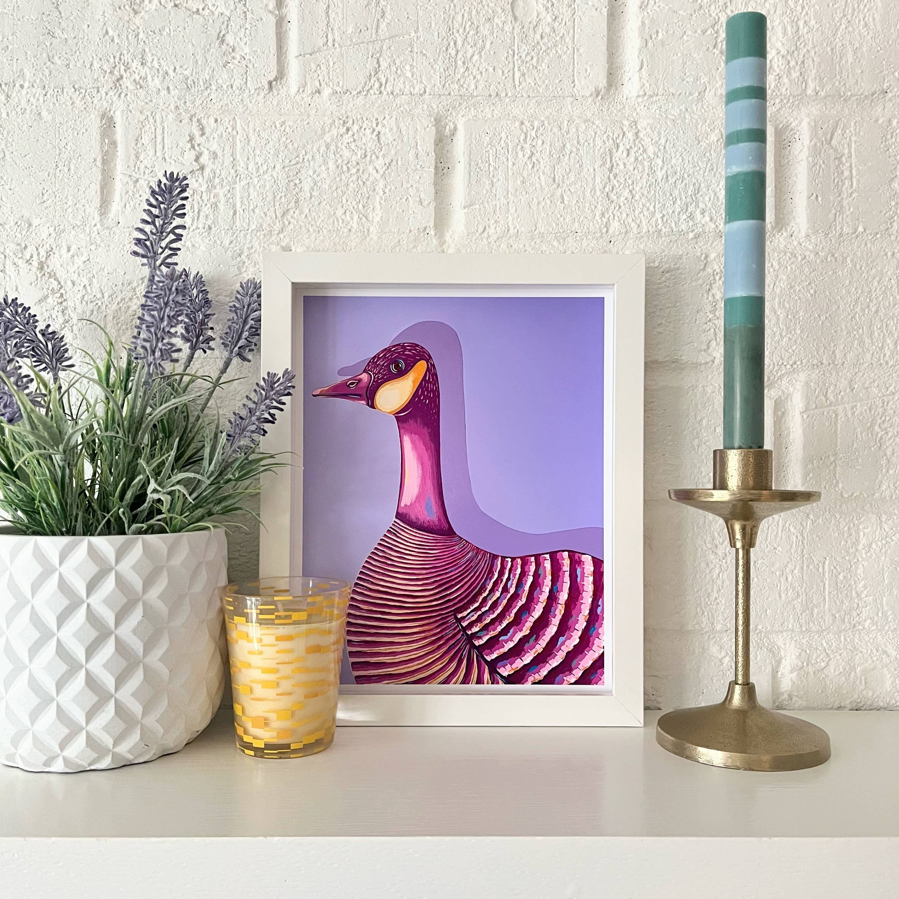 Molly Kant Studio LLC – wholesale Konsttryck – Gås Konstaffisch // "Greta Gås"3