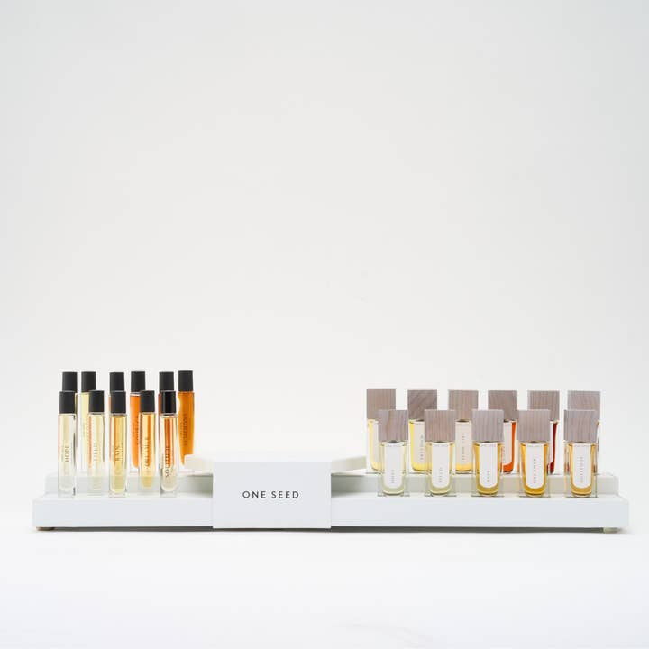One Seed - Wholesale Retailer Display - Beauty & Wellness - ONE SEED Display Stand for Perfume Testers - 9ml and 30ml