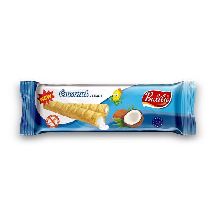 Étui en tube de maïs sans gluten Balila - Pack de crème à la noix de coco pour la vente par Balila