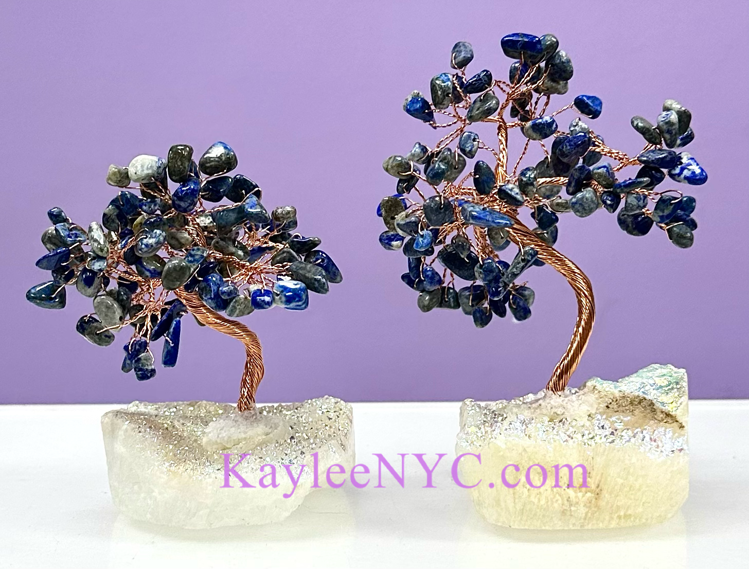 KayleeNYC - Wholesale Spiritual Stone/Crystal - Bonsai Tree with Angel Aura Base Crystal Healing6