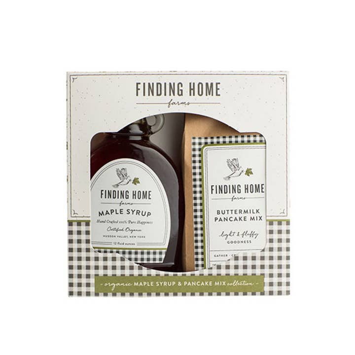 Finding Home Farms - Wholesale Pancake Mix - Organic Maple Syrup & Pancake Mix Set1