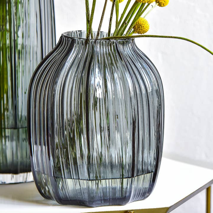 Noah Decoration – Großhandel Vasen – Modernes blau-grau-lila Glasvase Set5