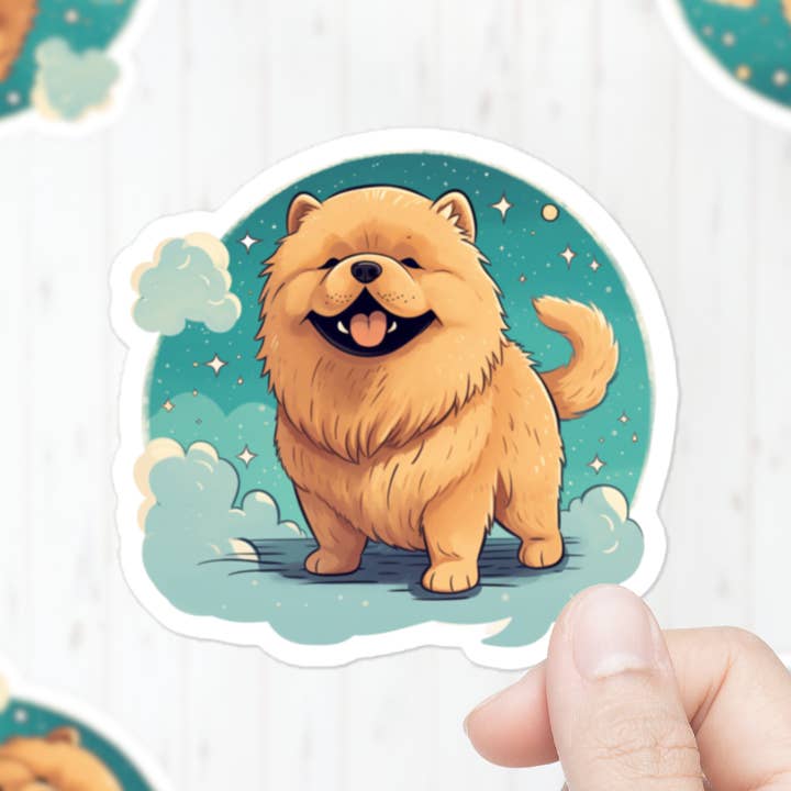 Pegatina Chow Chow | Pegatina para mascotas y perros para venta al por mayor de Mystical Clarity