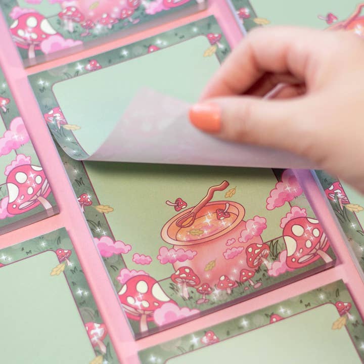 Unicorn Eclipse - Wholesale Notepad - Mushroom Cottagecore Notepad1