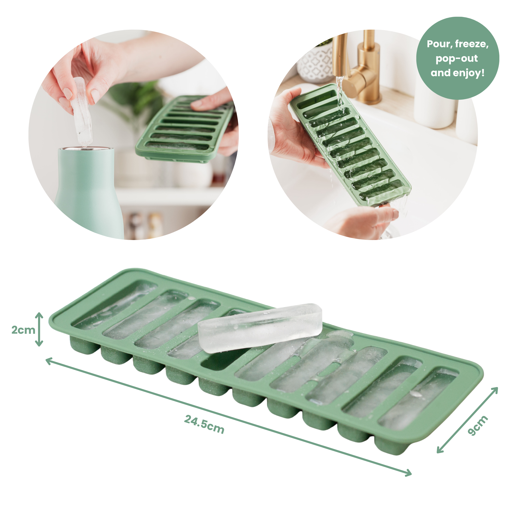 UBERSTAR - Vendita all'ingrosso Vassoi/stampi per ghiaccio - Ice Sticks - Stampi per Ghiaccio a Bastoncino per Bottiglie6