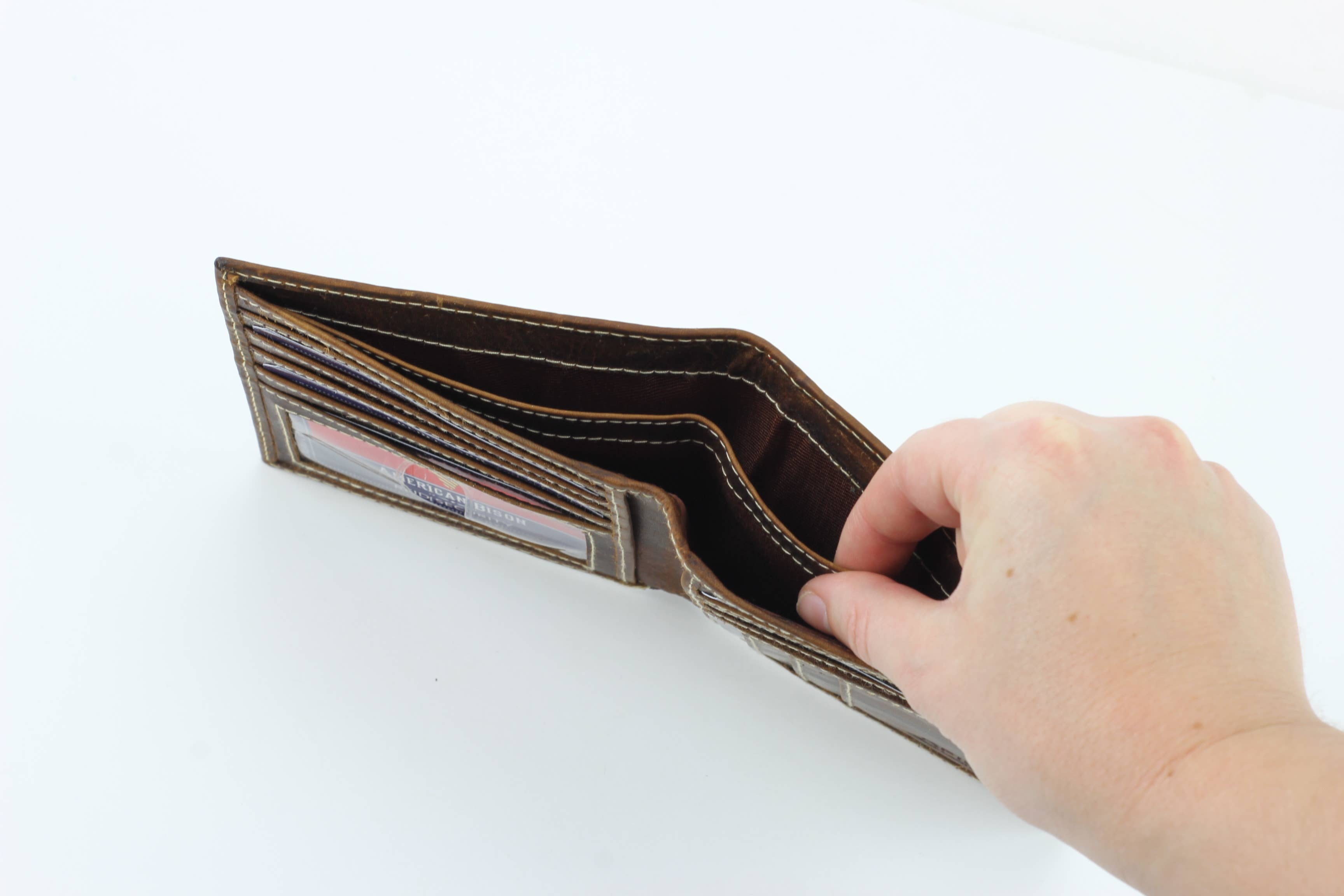 Leather Impressions Inc - Vente Portefeuille – homme - Portefeuille Hipster Hunter en cuir RFID 8020 pour hommes8