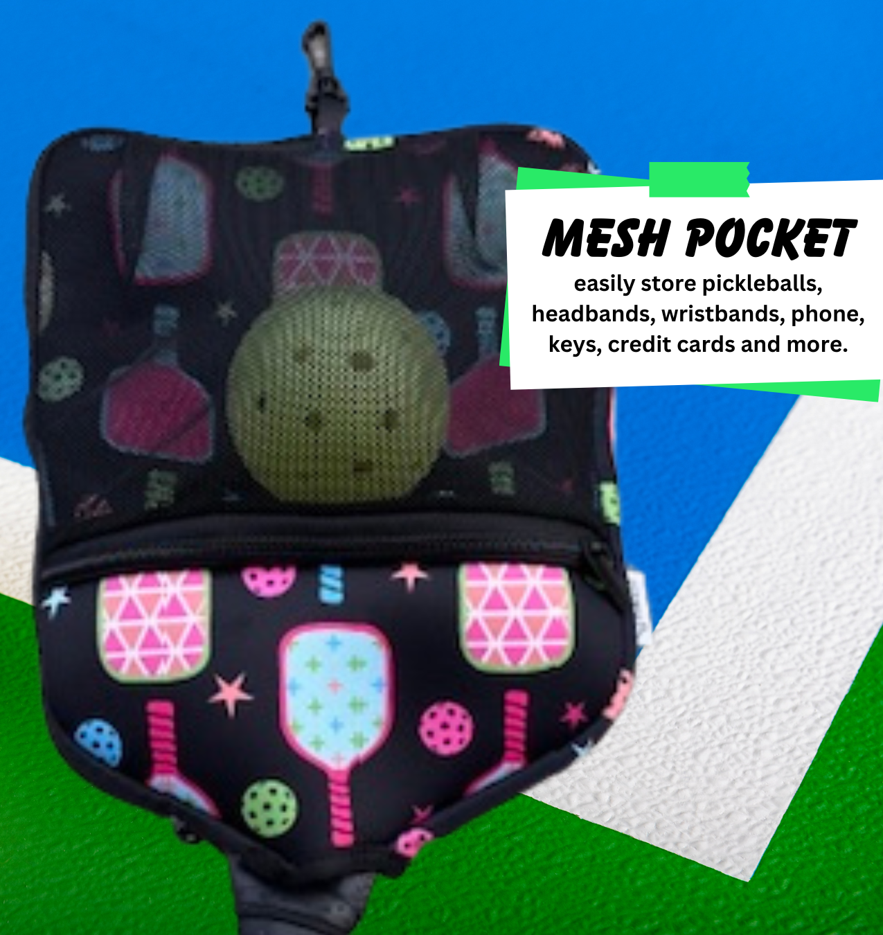 Born to Rally - Wholesale Sporting Accessories - Pickleball Paddle Cover- Paddles and Stars 3