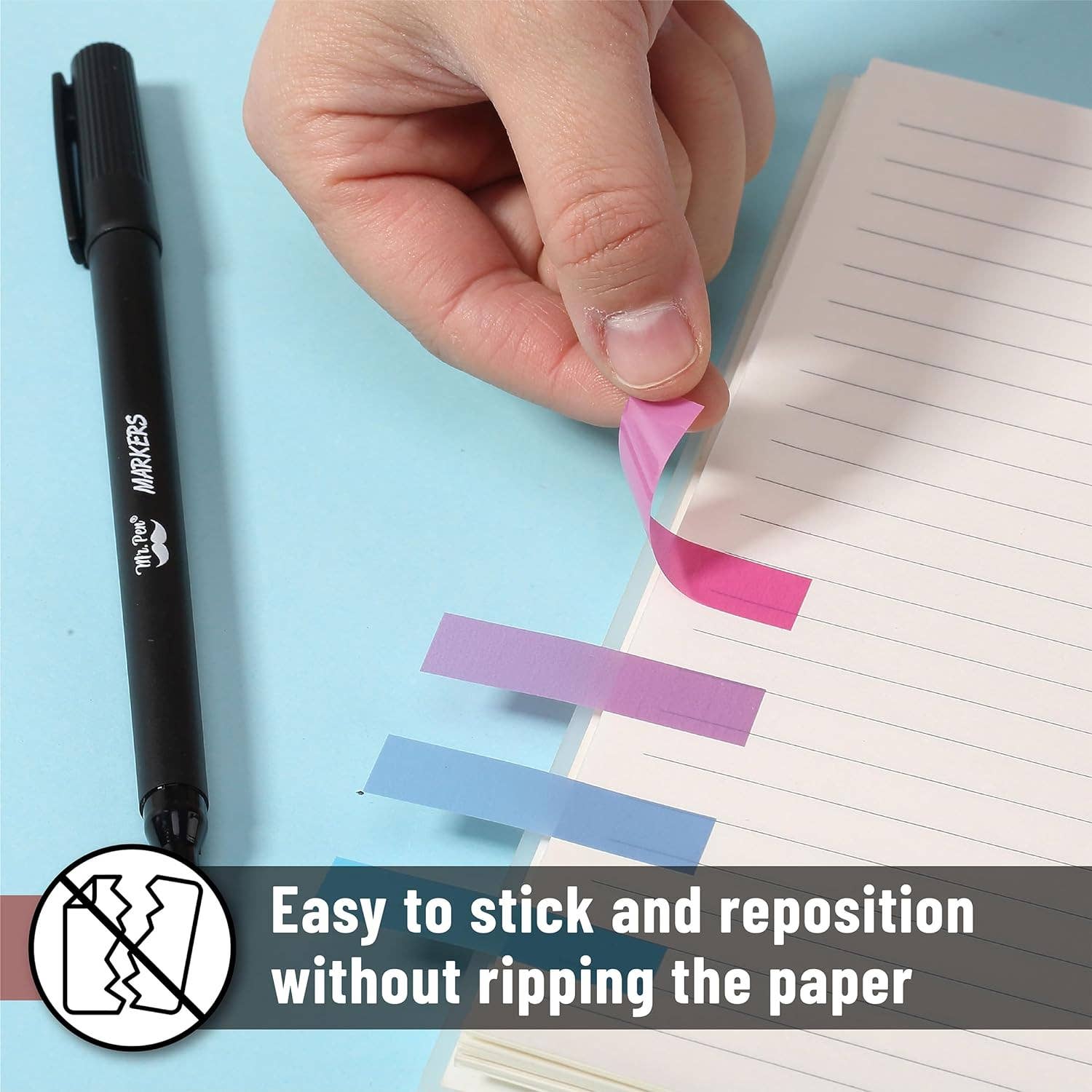 Mr. Pen - Wholesale Bookmark - Mr. Pen Sticky Tabs - 3200 Pieces for Easy Organization6