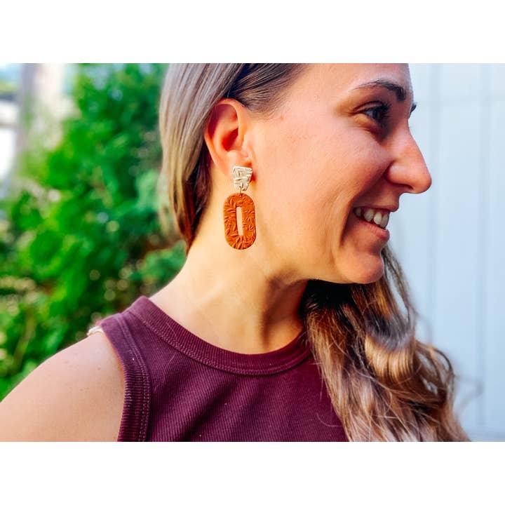 Lauren Likes Art - Wholesale Hoop Earrings - Boho Matte Hoop Earrings in Polymer Clay with 70s Nostalgia2