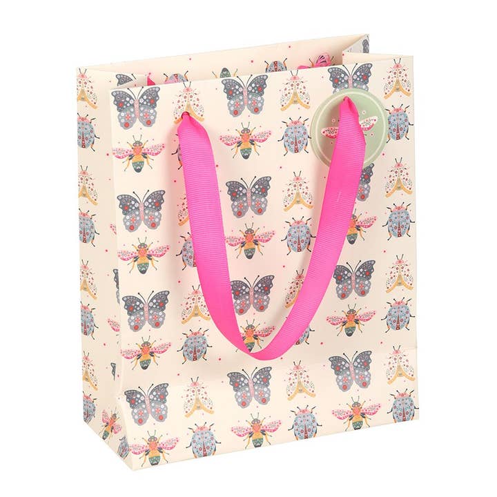 WONDER IMPORTS AUSTRALIA - Wholesale Gift bag - Floral Bug Print Gift Bag 23cm Medium
3