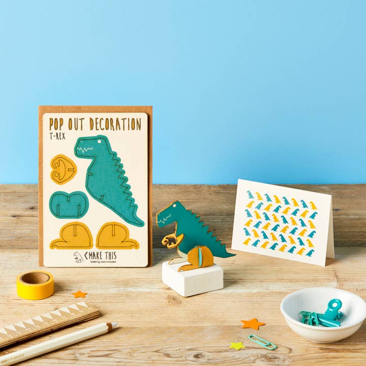 The Pop Out Card Company - Wholesale Everyday Greeting Card - Pop Out T-Rex Greeting Card